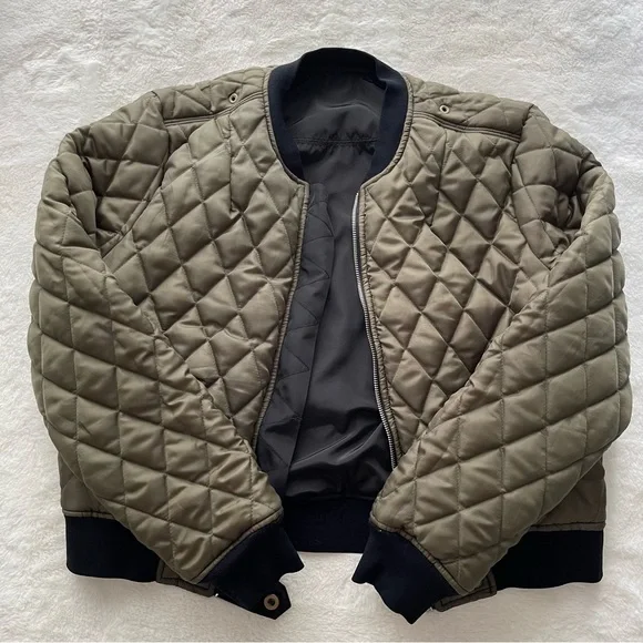 MCGUIRE Bomber Shell Nylon Quilted Lined Jacket Sz M* - Picture 12 of 15